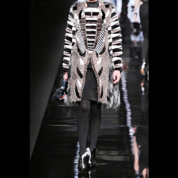 FENDI Lamb Leather & Mink Ankle Boot - Picture 7 of 8